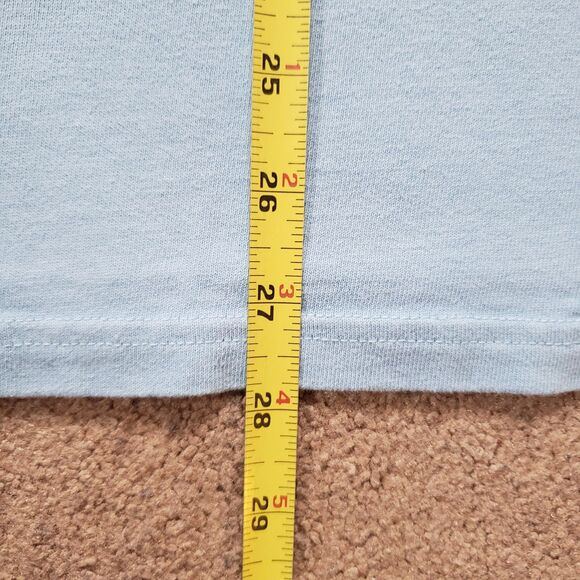 Champion 1919 NY Athletic Department Size Large Mens Light Blue Heavyweight Tee - Picture 4 of 5